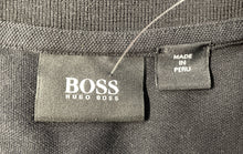 Load image into Gallery viewer, Hugo Boss Mens Black Cotton Short Sleeve Collared Polo Shirt Size Medium
