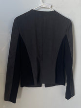 Load image into Gallery viewer, Calvin Klein Womens Gray Black Invisible Fit Solutions Blazer Jacket Size 8
