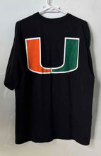 Load image into Gallery viewer, Champs Sports Mens Black Miami Hurricanes College NCAA Pullover T-Shirt Size XL
