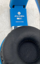 Load image into Gallery viewer, Ailihen C8 Black Blue 3.5mm Jack Foldable Wired On-Ear Headphones Not Tested
