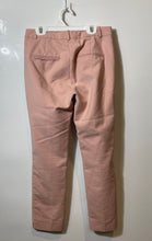 Load image into Gallery viewer, Zara Basic Womens Pink Flat Front Slash Pocket Straight Leg Ankle Pants Size 4
