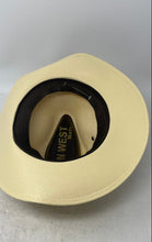 Load image into Gallery viewer, Jen West Mens Beige Wide Brim Western Theme Cowboy Hat Size Large
