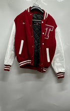 Load image into Gallery viewer, Stewart &amp; Strauss Mens Red Long Sleeve Full-Zip Varsity Jacket Size Large
