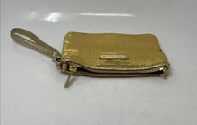 Load image into Gallery viewer, Michael Kors Womens Golden Tone Inner Pockets Zipper Wristlet Wallet
