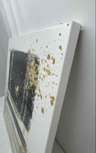 Load image into Gallery viewer, A Black Quilted Handbag And Gold Paint Splatters Jetsetter A La Mode Art Print
