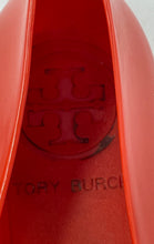 Load image into Gallery viewer, Authentic Tory Burch Womens Orange Slip-On Ballet Flats Size 7M Damaged

