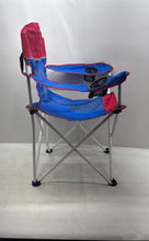 Load image into Gallery viewer, Ozark Trail Blue Red Mesh Folding Lightweight Oversized Chair With Storage Bag
