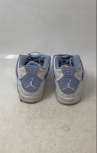 Load image into Gallery viewer, Nike Kids Air Jordan 4 Retro White Blue Lace-Up Sneaker Shoes Size 3Y
