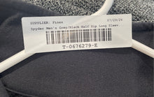 Load image into Gallery viewer, Spyder Mens Gray Black Fleece Long Sleeve 1/4 Zip Pullover Sweater Size XL
