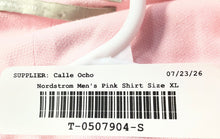 Load image into Gallery viewer, Nordstrom Mens Pink Cotton Wrinkle Free Short Sleeve Button-Up Shirt Size XL
