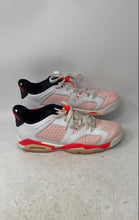 Load image into Gallery viewer, Nike Girls Air Jordan 6 Retro Low 768878-102 White Pink Sneaker Shoes Size 6.5Y
