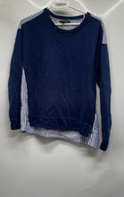 Load image into Gallery viewer, Banana Republic Womens Blue Cotton Long Sleeve Pullover Sweatshirt Size Small
