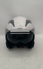 Load image into Gallery viewer, Pitmoto Mens Black White Open-Face Motorcycle Helmet DOT Certified Size M 7-58cm

