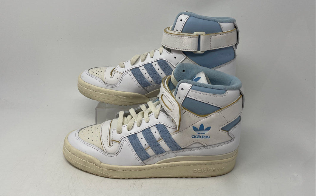 Adidas Mens Forum 84 High GW5924 White Blue Lace-Up Sneaker Shoes Size 7.5