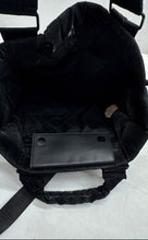 Load image into Gallery viewer, Steve Madden Womens Black Detachable Strap Top Handle Tote Handbag
