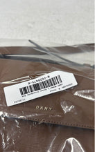 Load image into Gallery viewer, DKNY Womens Brown Leather Flap Adjustable Strap Crossbody Bag
