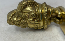 Load image into Gallery viewer, Santa Claus Design Gold-Tone Brass Features A Full Length Hanger Hook
