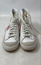 Load image into Gallery viewer, Nike Womens Blazer Mid 77 CZ1055-114 White Pink Lace-Up Sneaker Shoes Size 8
