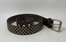Load image into Gallery viewer, Express Womens Brown Leather Single-Prong Buckle Standard Waist Belt Size Large
