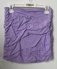 Load image into Gallery viewer, Zara Womens Purple Ruched Side Zip Stretch Mini Skirt Size Small
