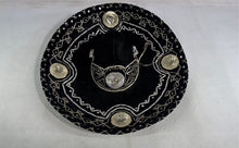 Load image into Gallery viewer, Pigalle Womens Black And Silver Velvet Embroidered Sequin Mexican Sombrero Hat
