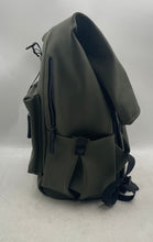 Load image into Gallery viewer, Pilatus Mens XRF Green Rubber Adjustable Strap Roll-Top Travel Backpack

