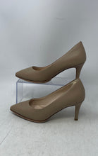 Load image into Gallery viewer, Cole Haan Womens Beige Leather Pointed Toe Slip-On High Pump Heels Size 6B
