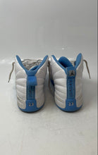 Load image into Gallery viewer, Nike Boys Air Jordan 12 151186-112 White Blue Lace-Up Sneakers Shoes Size 3Y
