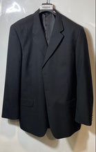 Load image into Gallery viewer, Jeremy Cobb Mens Black Notch Lapel Three-Button Blazer Jacket Size L48
