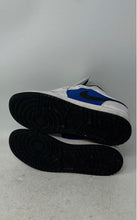 Load image into Gallery viewer, Nike Boys Air Jordan 1 Low SE Blue White Sneakers Shoes Size 4.5Y No Laces
