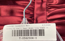 Load image into Gallery viewer, Laundry By Shelli Segal Womens Burgundy Ruched Long Maxi Dress Size 6P With Tag

