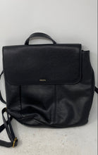 Load image into Gallery viewer, Fossil Womens Black Leather Adjustable Strap Top Handle Backpack
