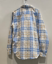 Load image into Gallery viewer, Jeanstation Mens Brown Blue White Plaid Long Sleeve Button-Up Shirt Sz L W/ Tags
