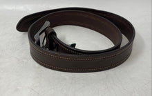 Load image into Gallery viewer, Bronzino Mens Brown Genuine Leather Adjustable Dress Belt Size 36/80
