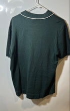 Load image into Gallery viewer, Express Mens Green White Cotton Short Sleeve Collared Outline Polo Shirt Size M

