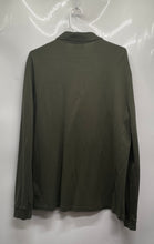 Load image into Gallery viewer, Lacoste Mens Green Cotton Long Sleeve Collared Classic Fit Polo Shirt Size L
