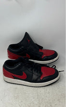 Load image into Gallery viewer, Nike Mens Air Jordan 1 Low 553558-067 Black Red Lace-Up Sneaker Shoes Size 9.5
