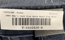 Load image into Gallery viewer, DKNY Mens Dark Blue Denim St Marks Slim Stretch Straight Jeans Pants Size 38/32
