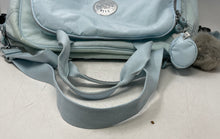 Load image into Gallery viewer, Kipling Womens Light Blue Zipper Double Handles Adjustable Strap Shoulder Bag
