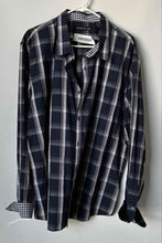 Load image into Gallery viewer, DKNY Jeans Mens Blue Plaid Print Cotton Long Sleeve Button-Up Shirt Size XXL
