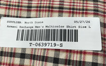 Load image into Gallery viewer, Armani Exchange Mens Multicolor Printed Cotton Long Sleeve Button-Up Shirt Sz L
