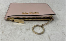 Load image into Gallery viewer, Michael Kors Womens Rose Pink Pebbled Leather ID &amp; Card Slots Coin Wallet

