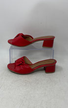 Load image into Gallery viewer, Ramarim Womens Red Leather Open Toe Slip-On Slide Sandals Size 7
