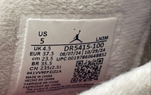 Load image into Gallery viewer, Nike Mens Air Jordan 4 Retro SP White Blue Sneaker Shoes Size 5 With Stains
