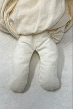 Load image into Gallery viewer, Vintage Ivory Gown Bonnet Lace Trim Embroidered Collectible Ceramic Baby Doll
