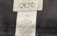 Load image into Gallery viewer, Cache Womens Black Flat Front Pockets Stretch Bermuda Shorts Size 10
