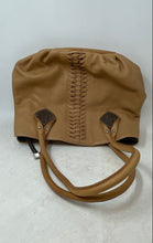 Load image into Gallery viewer, Giani Bernini Womens Brown Leather Woven Center Triple Compartment Shoulder Bag
