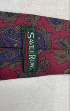 Load image into Gallery viewer, Savile Row Mens Multicolor Printed Keeper Loop Adjustable Pointed Tie
