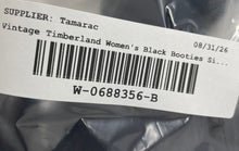 Load image into Gallery viewer, Vintage Timberland Womens Black Genuine Leather Block Heel Ankle Booties Sz 9.5M
