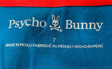 Load image into Gallery viewer, Psycho Bunny Mens Blue Cotton Crew Neck Short Sleeve Pullover T-Shirt Size 7
